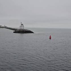 sailing past Glocester breakwater
