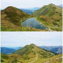 Blick auf den Fellhorngrat