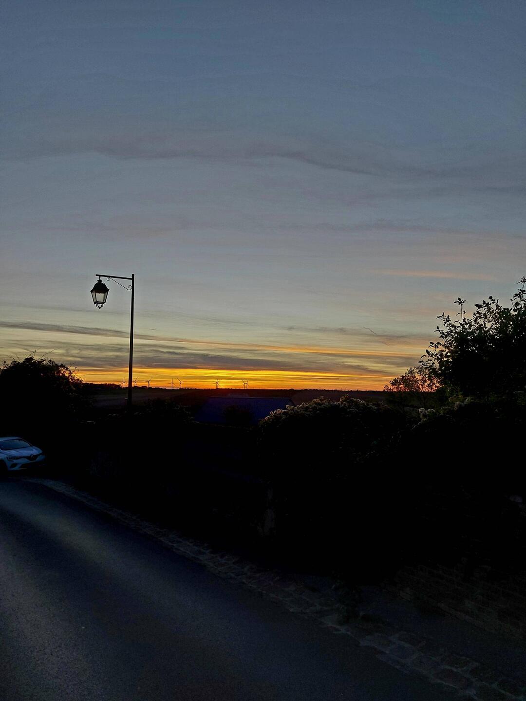 Sonnenuntergang gestern in frankreich