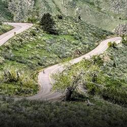 A borrowed image of Lariat Loop descending toward Golden