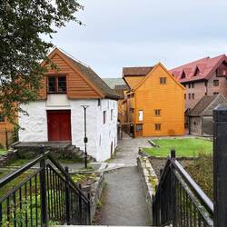 Bryggen from the back of the buildings