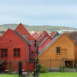 Bryggen from the back of the buildings