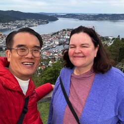 Yee Wei and me at Floyen