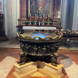The font where Mozart was baptised