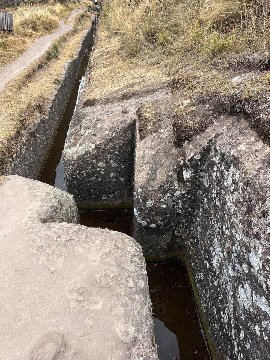 Symbolic right angle bends built into the 3000 year old canal