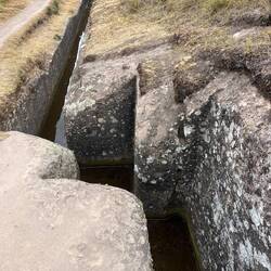 Symbolic right angle bends built into the 3000 year old canal