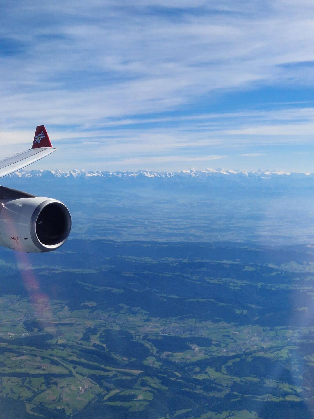 ....herrlicher Flug über die Schweiz....