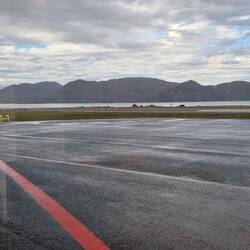 The runway at Honningsvag airport