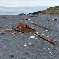 So much metal from the shipwreck!