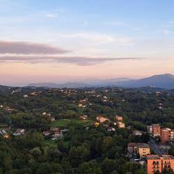 Vista da casa dei miei anfitrioni