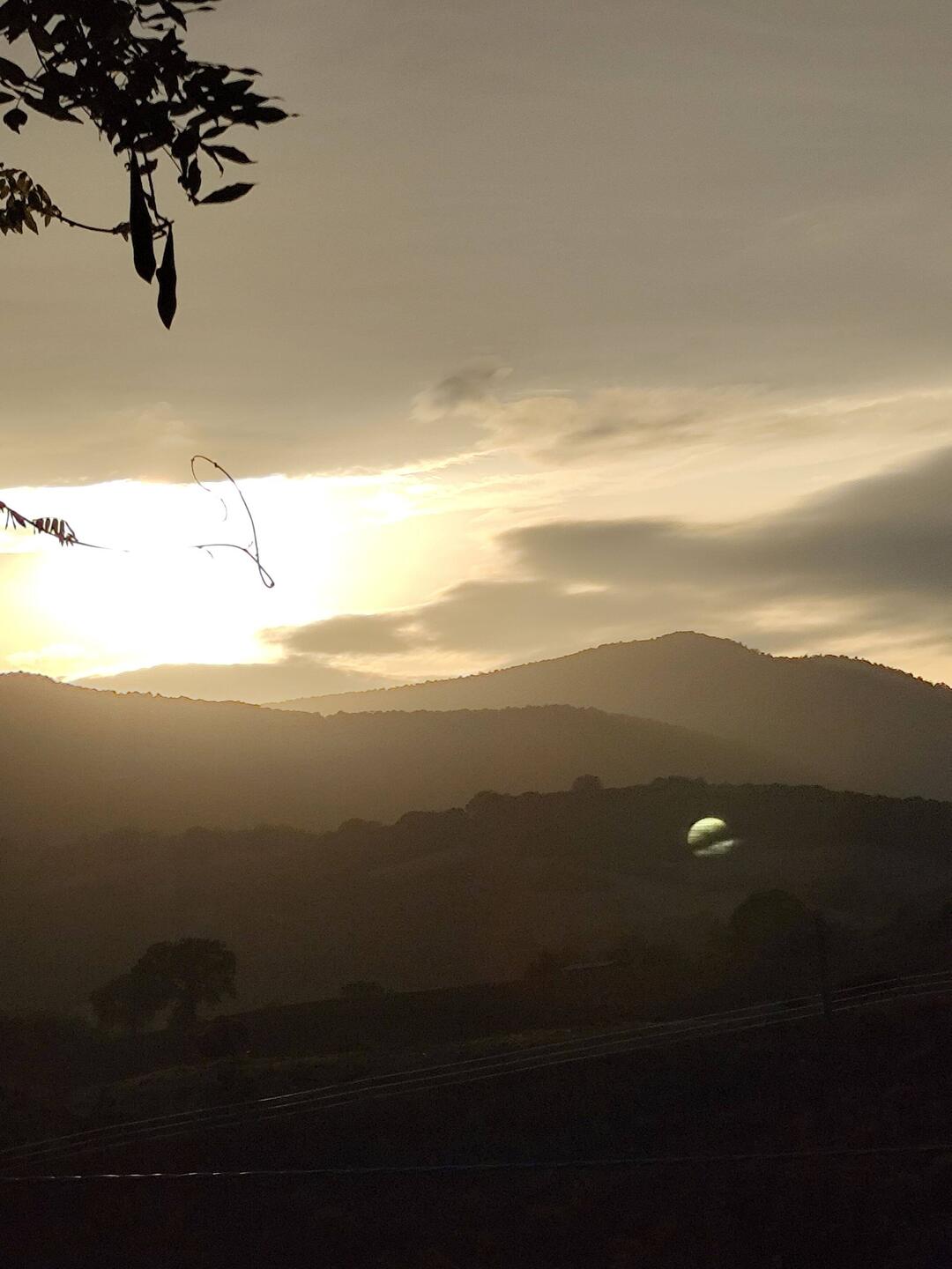Abendlicher Blick von unserer Terrasse Bon Dea
