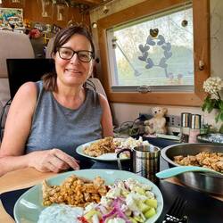 Gabi hat lecker griechisch gekocht!