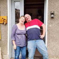 Florence our host and her husband