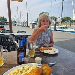 Fisch essen bei Klüver