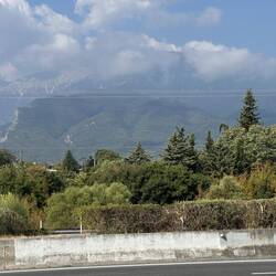Mount Olympus - shrouded in clouds