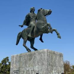 Alexander the Great atop Bucephalas