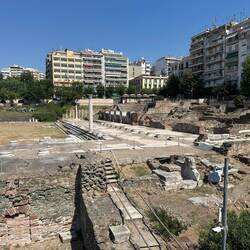 The Roman Agora (marketplace) found underneath a parking lot