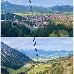 Mit der Nebelhornbahn nach oben