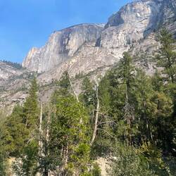 Half Dome von unten