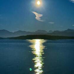 das Ende der totalen Mondfinsternis