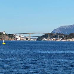 Blick von Bremsnes nach Kristiansund