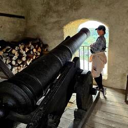 Natalie at Marksburg Castle