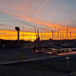 Dafür aber ein schöner Sonnenuntergang