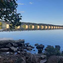 Veteran Memorial Bridge / Former Columbia-Wrightsville Bridge ( unser Ausblick heute)