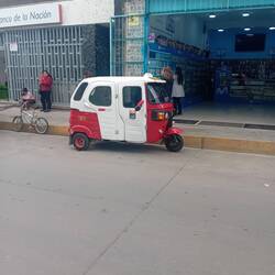 What is new in Celendin? A new model of tuk-tuk, more scooter-like