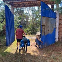 The big blue steel door!