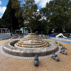 One of the fountains with hippos❤️
