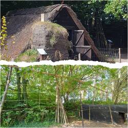 Fischerhütte und Fischtrocknungsanlage