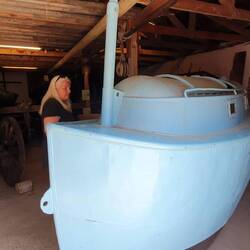 Erstes geschlossenes Rettungsboot