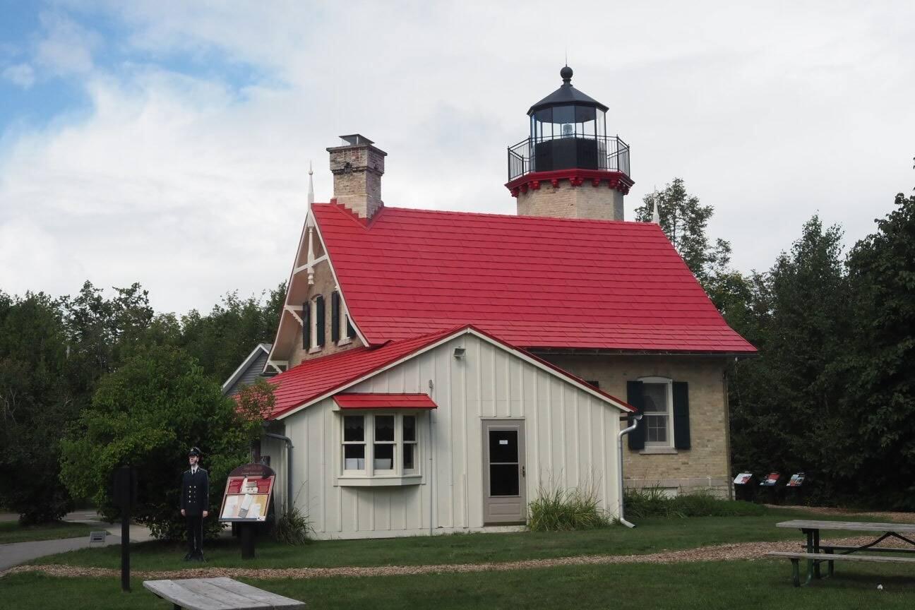 This is a rather small lighthouse.