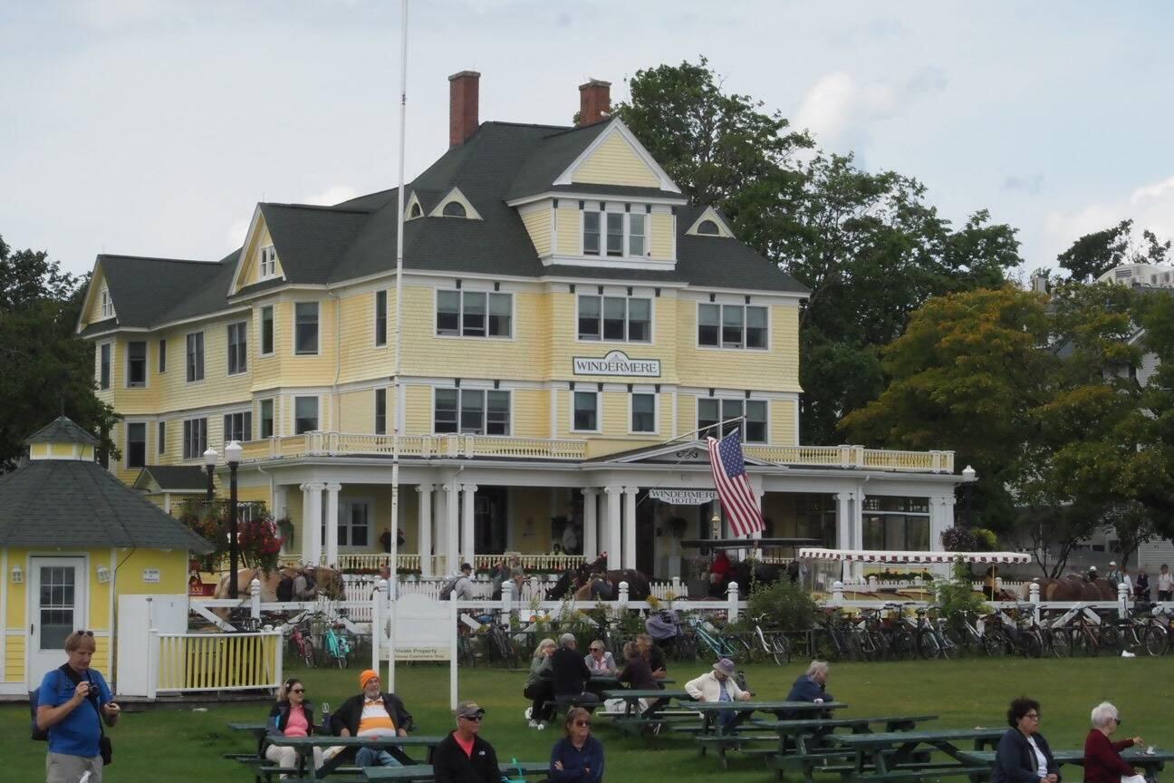 One of a bunch of hotels on the island