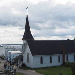 Town, a beautiful church and the harbour.