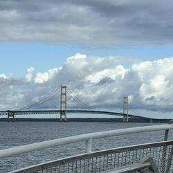 The Mackinaw Bridge was the longest bridge in the world in 1957 when it was built.