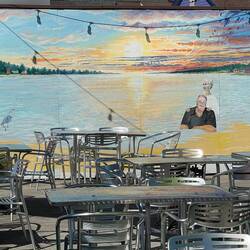 Nice mural at one of the Sylvan Beach restaurants.