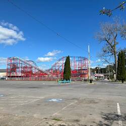 Sylvan Beach amusement park roller coaster