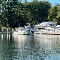 Mystery Girl coming out of Pirates Cove Marina.