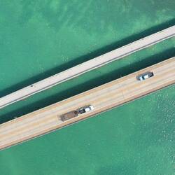 Le Seven Mile Bridge vu du ciel