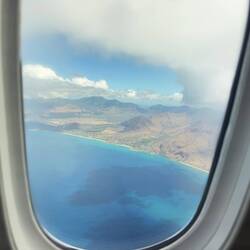 My view as JL72 lined up for finals at HNL.