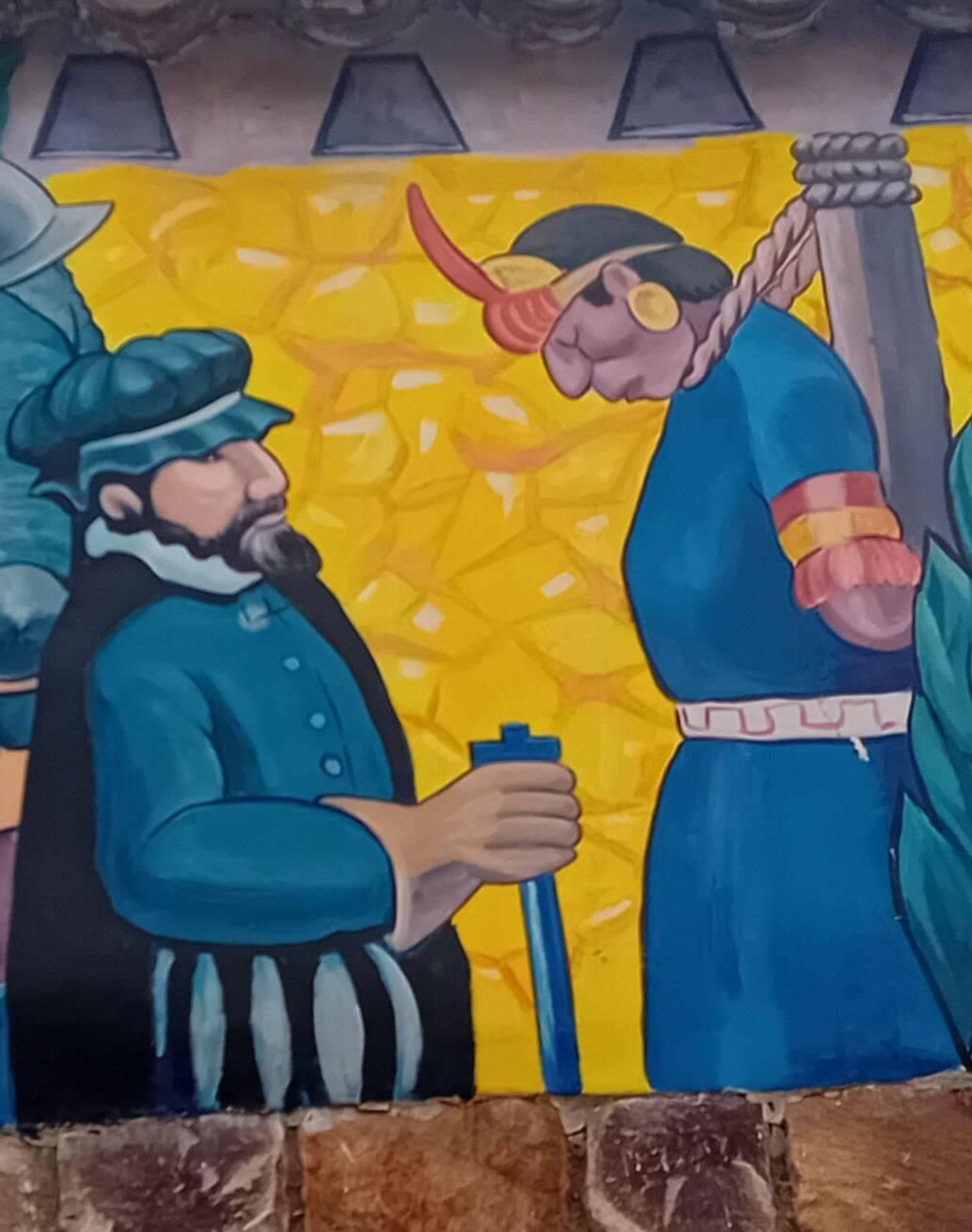 Cajamarca is the place where the Inca emperor was defeated, by strength and trickery