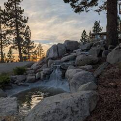 Waterfall off our side patio