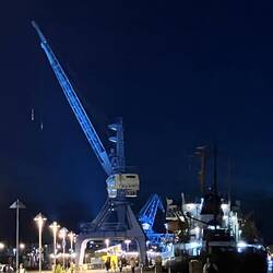 mit Hafenstimmung, gute Nacht😴