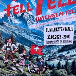 Wo haben die DEN(!) Tell ausgegraben?🫣Bayrische Lederhose🫢Es fehlt: Armbrust, Walterli, Apfel