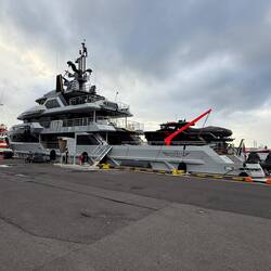 The super yacht... it has a boat on the boat