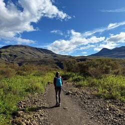 Starting the hike