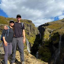 Glymur waterfall behind us
