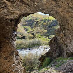 Cool cave we hiked through
